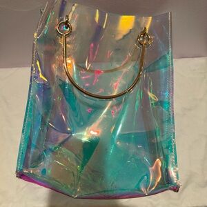 New Holographic Iridescent Tote Bag No Label